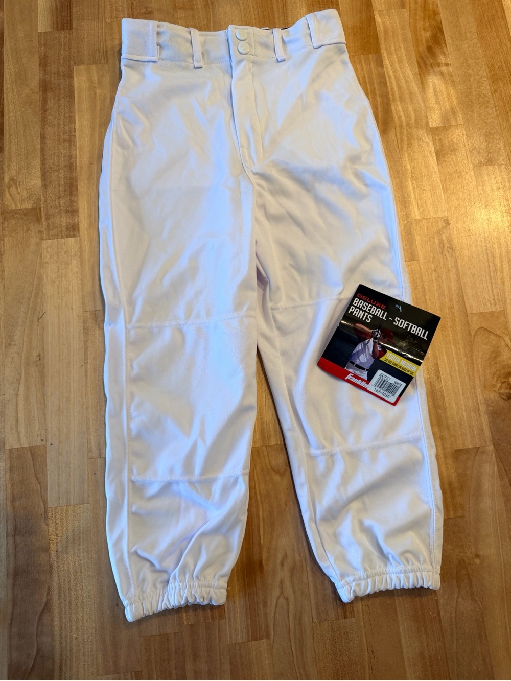 White Kids Baseball/Softball Pants